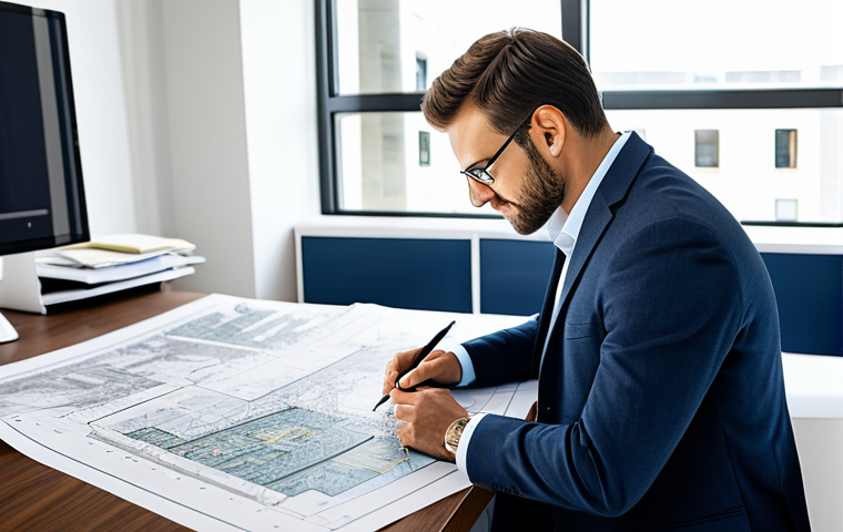 **
"Architectural technologist reviewing blueprints in a well-lit office, wearing a professional outfit, fully clothed, appropriate attire, safe for work, perfect anatomy, focused expression, surrounded by architectural models and material samples, emphasizing budget planning and design efficiency, professional, modest, family-friendly, detailed rendering."
**