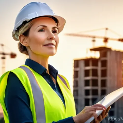 Home 21 건축기술사로 이직 성공 사례 - A confident and successful Architectural Professional Engineer, a man or woman in their 40s to 50s, ...